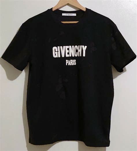 givenchy currency tshirt design|givenchy distressed t shirt.